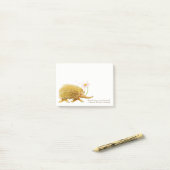 Post-it® Echidnas whimy aquarelle personnalisée billet il n (Sur un bureau)