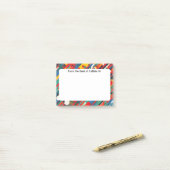 Post-it® Éclaboussure de peinture diagonale (Sur un bureau)