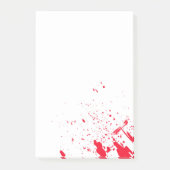 Post-it® Éclaboussure rouge de sang (Devant)