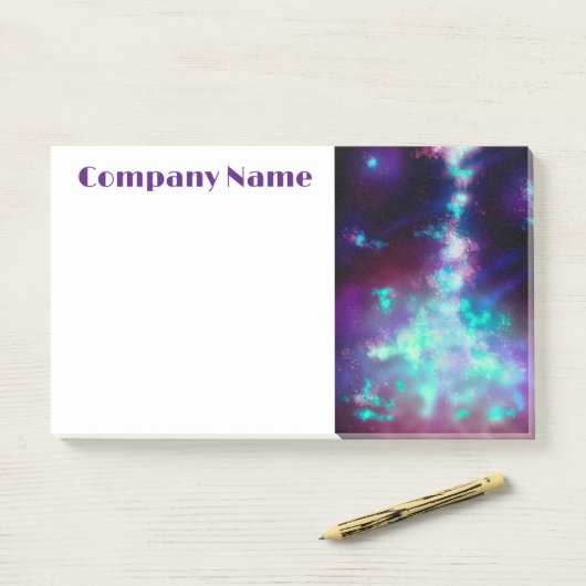 Post-it® Éclairage Stark Night Sky Neon (Sur un bureau)