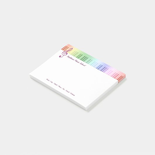 Post-it® École de musique (Incliné)