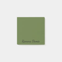 Écran noir minimaliste Olive Green Professional