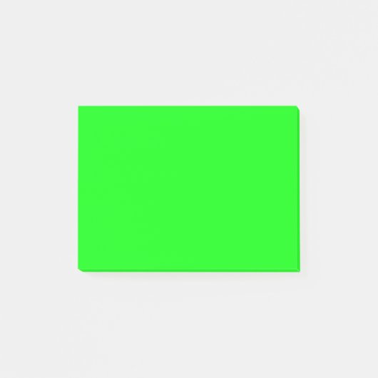 Post-it® Écran vert néon moderne brillant solide cool simpl (Devant)
