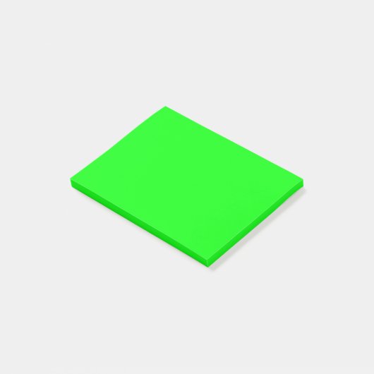 Post-it® Écran vert néon moderne brillant solide cool simpl (Incliné)