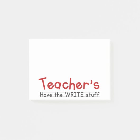Post-it® Écrire des trucs de l'enseignant après-C'est (Devant)