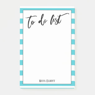 Post-it® Écriture À Faire Liste Bright Aqua White Strips