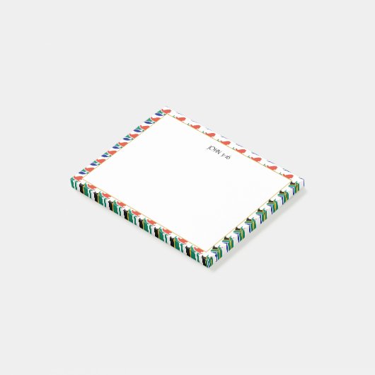 Post-it® Écriture chrétienne AFRIQUE DU SUD (Incliné)