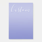 Post-it® Écriture cursive éditable | Violet blanc et violet (Devant)