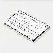 Post-it® Écriture de la scène Bordure noire, (Incliné)