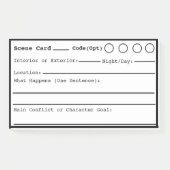 Post-it® Écriture de la scène Bordure noire, (Devant)