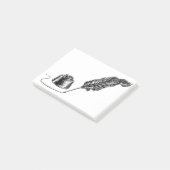 Post-it® Écriture du stylet de plume de quill et du stylet (Incliné)