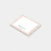 Post-it® écriture géométrique stylisée note scolaire person (Incliné)