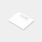 Post-it® Écriture manuscrite moderne élégante simple profes (Incliné)