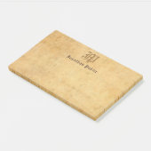 Post-it® Écriture manuscrite Monogramme Élégant Modèle Vint (Incliné)