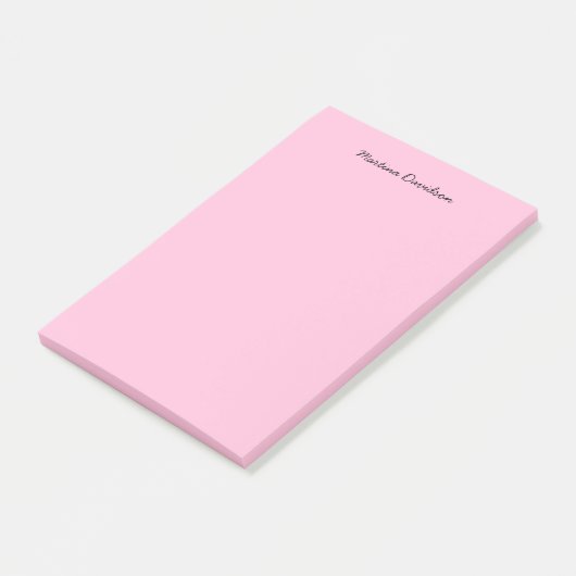 Post-it® Écriture manuscrite originale unique rose (Incliné)