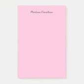 Post-it® Écriture manuscrite originale unique rose (Devant)