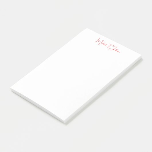 Post-it® Écriture manuscrite Script élégant Plaque simple R (Incliné)