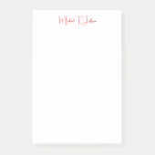 Post-it® Écriture manuscrite Script élégant Plaque simple R (Devant)