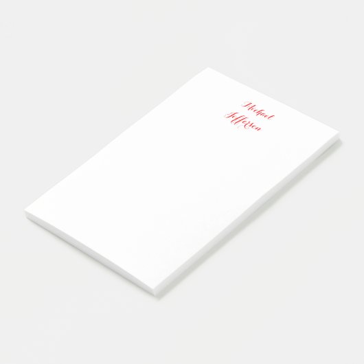 Post-it® Écriture manuscrite Script élégant Plaque simple R (Incliné)