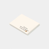 Post-it® Écureuil à courte attention drôle (Incliné)