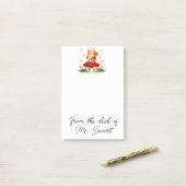 Post-it® Écureuil d'automne mignon (Sur un bureau)