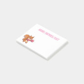 Post-it® Écureuil de boxe mignon drôle (Incliné)
