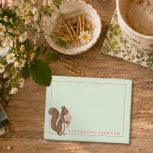 Post-it® Écureuil Mignon et Artistic avec Crème Glacée