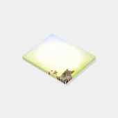 Post-it® Écureuil sauvage mignon sur fond pastel (Incliné)