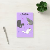 Post-it® Écureuils Violet (Bureau)