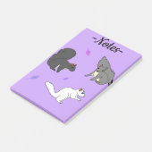 Post-it® Écureuils Violet (Incliné)