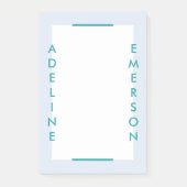 Post-it® Éditorial Typographie moderne Post-It Notes - Bleu (Devant)