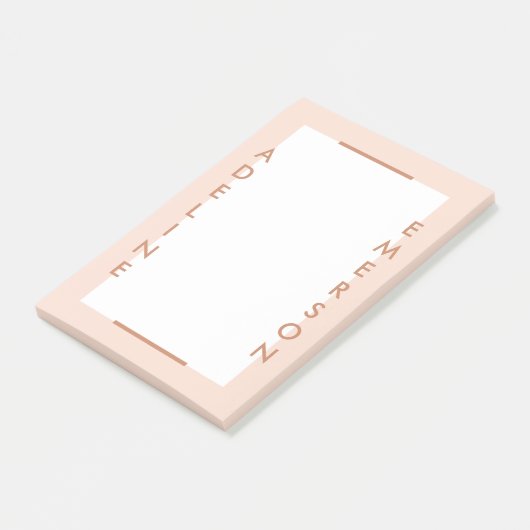 Post-it® Éditorial Typographie moderne Post-It Notes - Peac (Incliné)