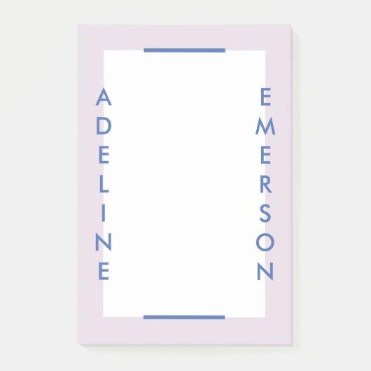 Post-it® Éditorial Typographie moderne Post-It Notes - Viol (Devant)