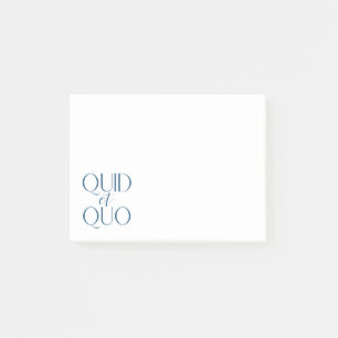 Post-it® Éducation classique Quid et Quo
