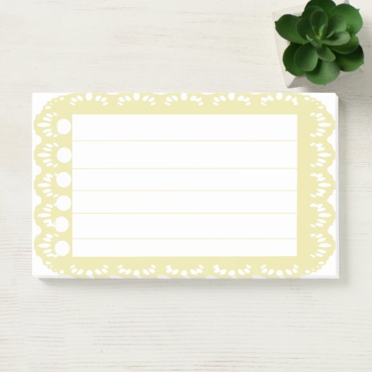 Post-it® Effet Lace citron (Bureau)