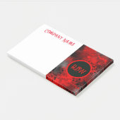 Post-it® Effet Retro Paint Splatter rouge et noir (Incliné)