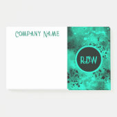 Post-it® Effet Retro Paint Splatter Vert & Noir (Devant)