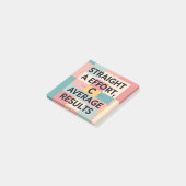 Post-it® Effort de A, Résultats Moyens de C | Message Drôle (Incliné)