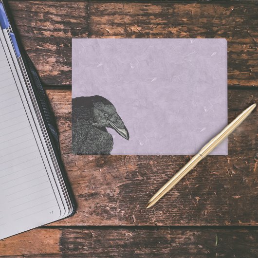 Post-it® Éffrayant Corbeau noir corbeau visage