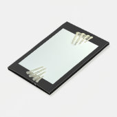Post-it® Éffrayant Skeleton Mains Déplaisant Post it Notes (Incliné)