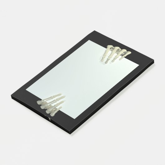 Post-it® Éffrayant Skeleton Mains Déplaisant Post it Notes (Incliné)