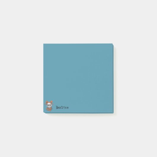 Post-it® Éffrayante fille bleue (Devant)