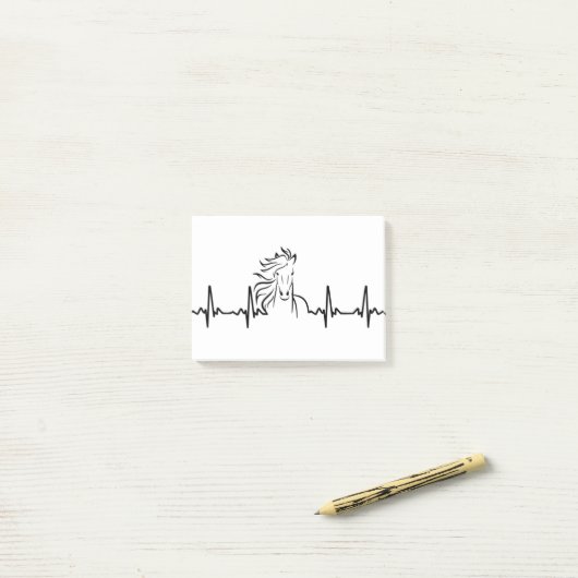 Post-it® ekg de cheval (Sur un bureau)