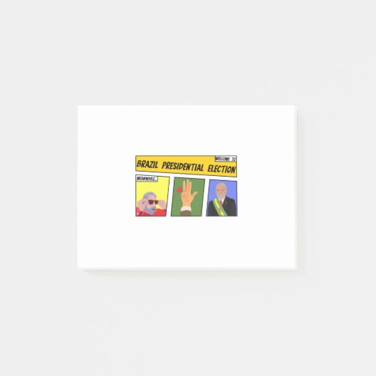 Post-it® Élection présidentielle au Brésil (Devant)