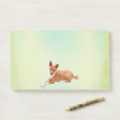 Post-it® Elegant Basenji Dog  (Sur un bureau)