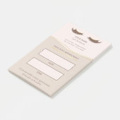Post-it® Elegant beige and gold Lash appointment (Incliné)