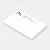 Post-it® Élégant Bicycle simple Rétro Papeterie personnelle (Incliné)