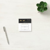 Post-it® Elegant black and gold Lash appointment (Bureau)