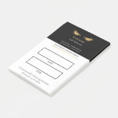 Post-it® Elegant black and gold Lash appointment (Incliné)