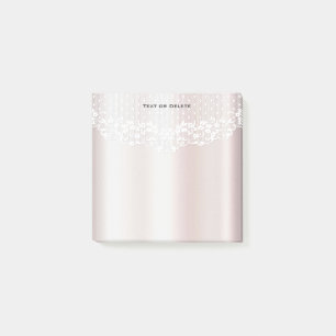 Post-it® Elégant blanc dentelle florale Post it Notes